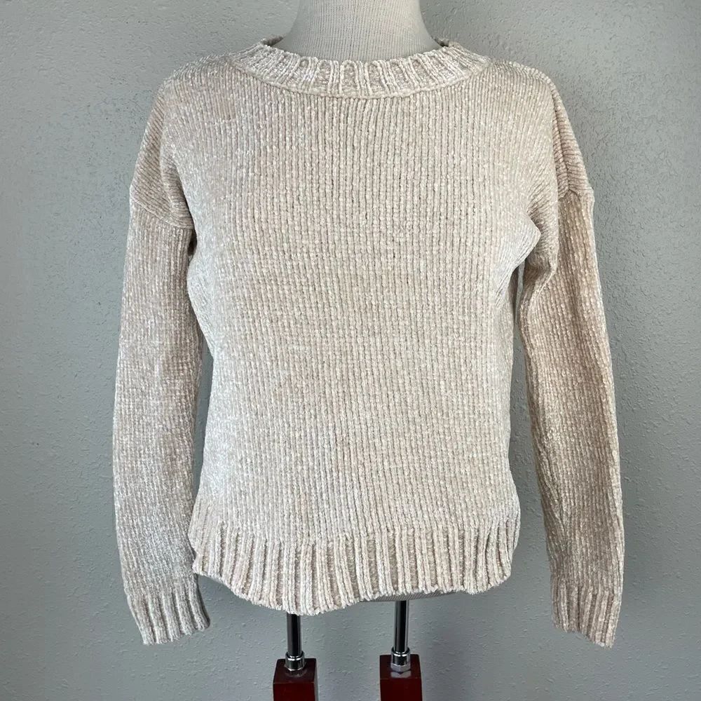 Aerie Gold Metallic Sweater Size XS EUC